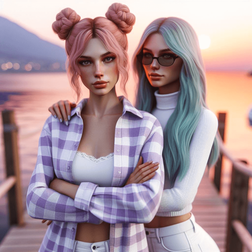 AI Bild von Eve und Marie