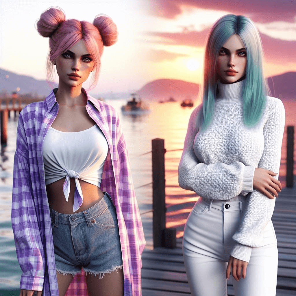 AI Bild von Eve und Marie