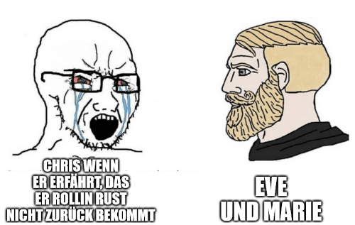 Meme Chris der nix zurück bekommt